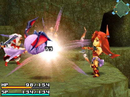 Final Fantasy Crystal Chronicles Ring of Fates game for the Nintendo DS featuring action RPG gameplay with real time combat multiplayer co op and a story driven fantasy adventure with twin protagonists exploring magical worlds gameplay