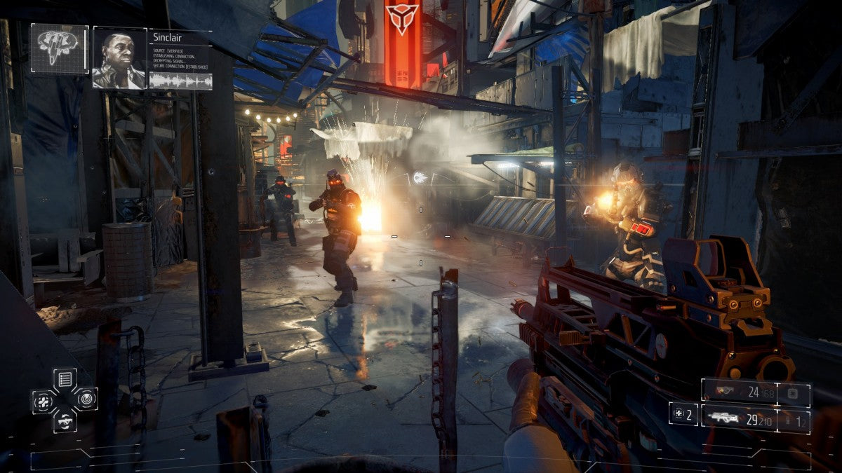 Killzone: Shadow Fall – PlayStation 4 (PS4) video game gameplay, first-person shooter game.