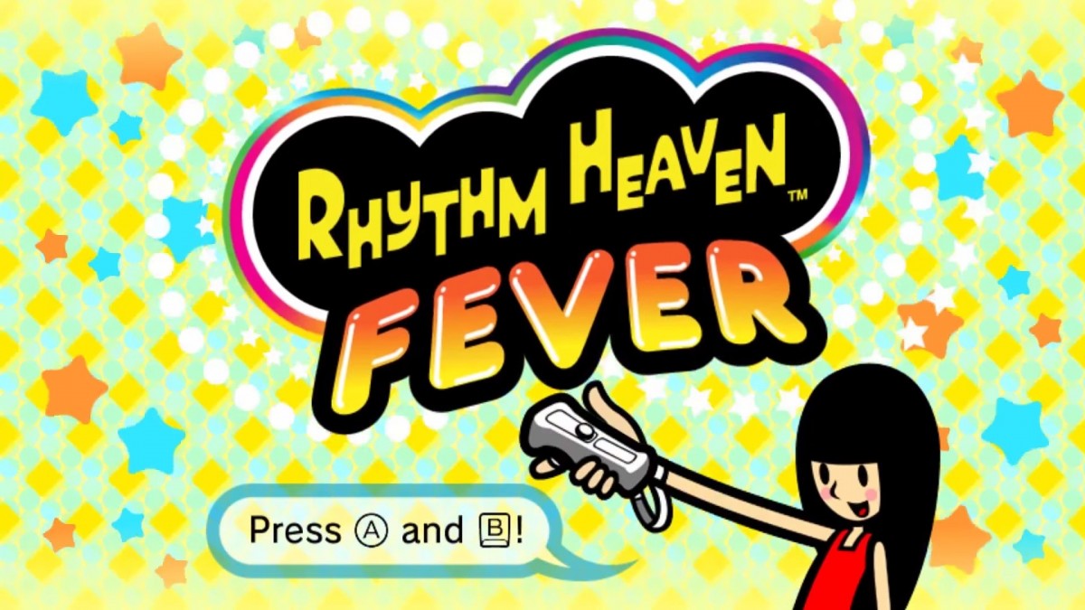 Rhythm Heaven Fever – Nintendo Wii (Wii) rhythm music mini-game video game title screen