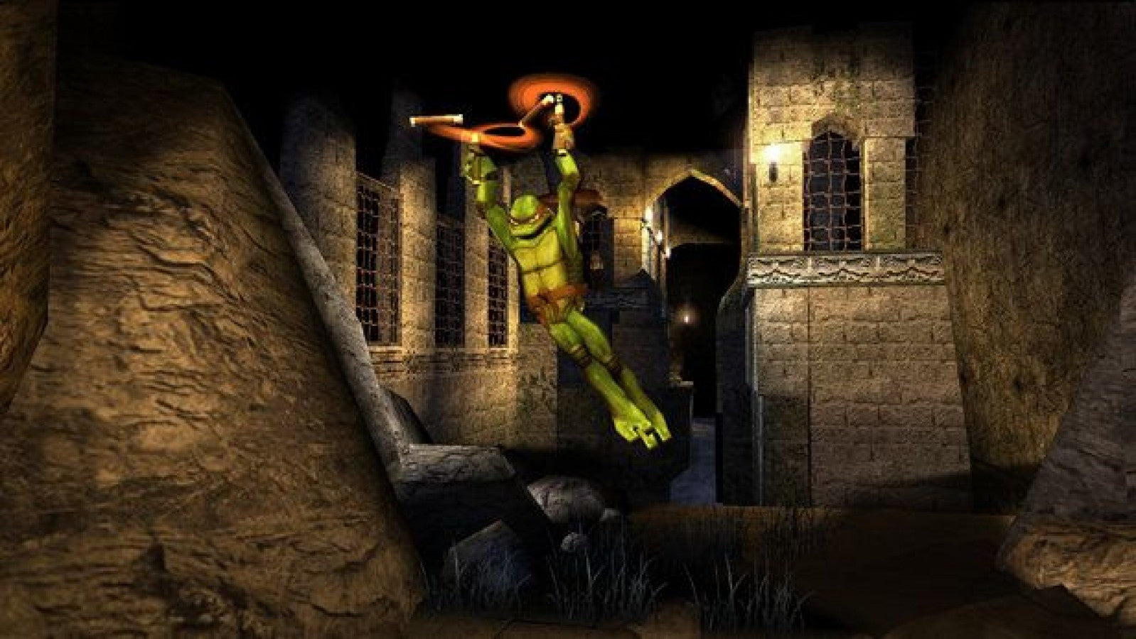 TMNT Greatest Hits PlayStation 2 PS2 retro video game action platformer gameplay (2007)