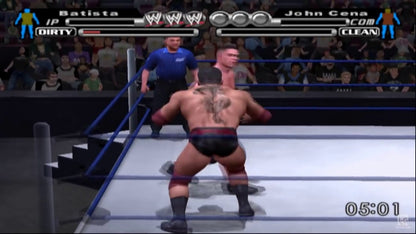 WWE SmackDown vs Raw PlayStation 2 PS2 for wrestling video game fans featuring WWE Superstars intense ring action season mode championship matches create a wrestler multiplayer battles authentic arenas signature moves and collectible gaming appeal gameplay