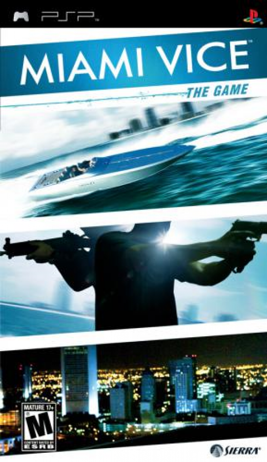 Miami Vice cover art for PlayStation Portable (PSP) video game