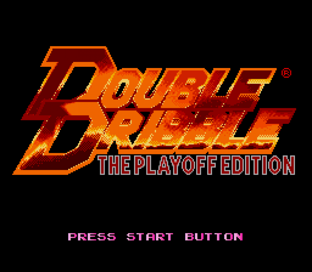Double Dribble The Playoff Edition Sega Genesis video game, basketball sports action, arcade-style gameplay, retro console title gameplay