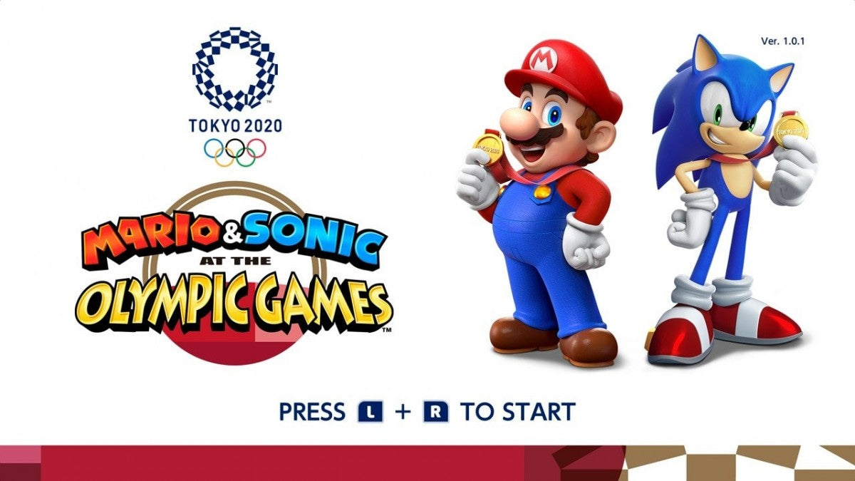Mario and Sonic at the Olympic Games Tokyo 2020 titlepage for Nintendo Switch NS video game