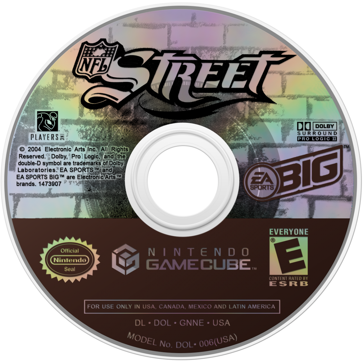NFL Street Nintendo GameCube GC for arcade style football video game fans featuring fast paced street football matches NFL players trick moves aggressive tackles team customization game modes multiplayer competition urban football environments and classic EA Sports action collectible gaming appeal game disc