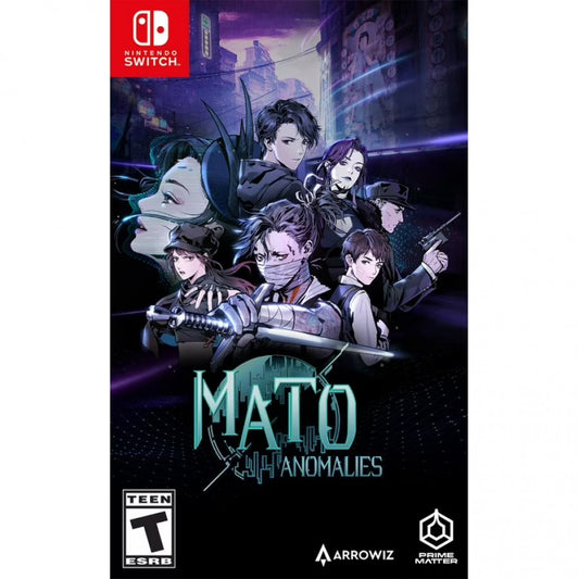 Mato Anomalies for Nintendo Switch turn based RPG featuring detective investigation dual protagonists stylized anime visuals and story driven combat gameplay cover art