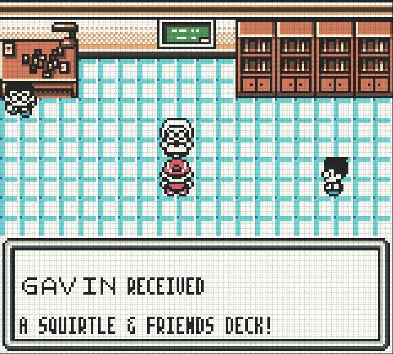 Pokemon Trading Card Game Game Boy Color GBC handheld strategy video game collectible card battling based on the physical card game gameplay screenshot