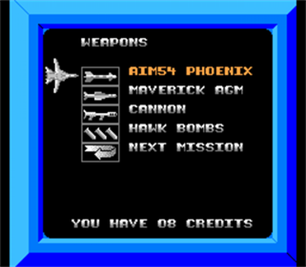 Captain Skyhawk Nintendo Entertainment System NES video game featuring aerial combat gameplay fighter jet missions enemy attacks strategic bombing objectives 3D scrolling flight action challenging missions and classic 8 bit gameplay retro video game collection collectible gaming appeal gameplay