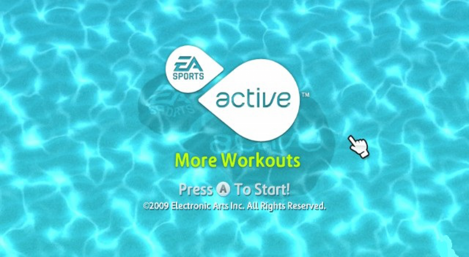 EA Sports Active: More Workouts title screen art for Nintendo Wii (Wii) video game 