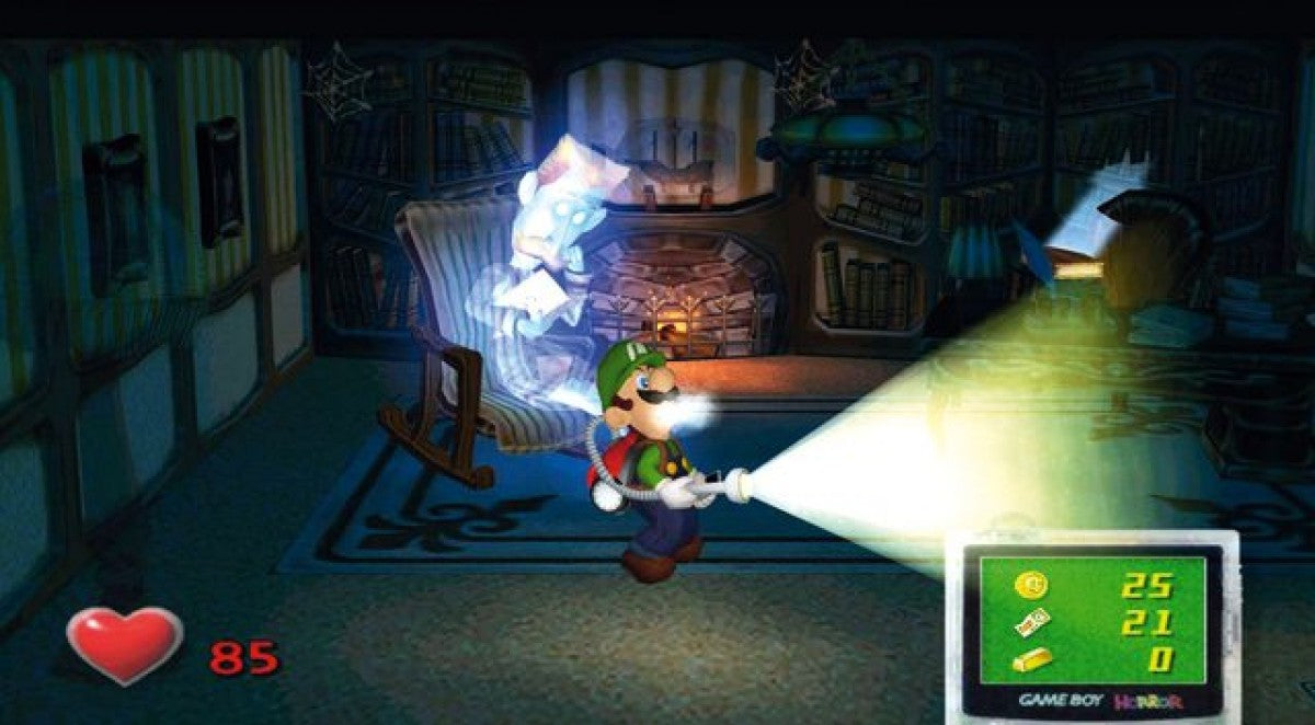 Luigi’s Mansion Player’s Choice for GameCube with ghost-catching adventure and spooky mansion exploration gameplay