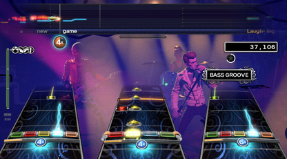 Rock Band 4 Not for Resale for Xbox One, gameplay image for a music rhythm party video game