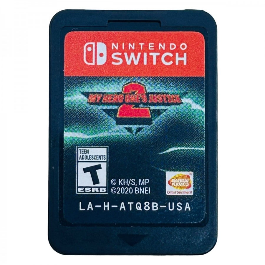 My Hero One's Justice 2 Nintendo Switch inspired design featuring anime arena fighting game aesthetic superhero battles powerful quirks explosive combat iconic My Hero Academia characters cel shaded visuals fast paced action gameplay manga inspired presentation cartridge