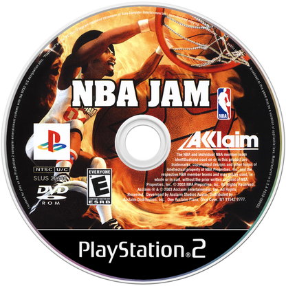 NBA Jam – PlayStation 2 (PS2) arcade basketball sports video game disc