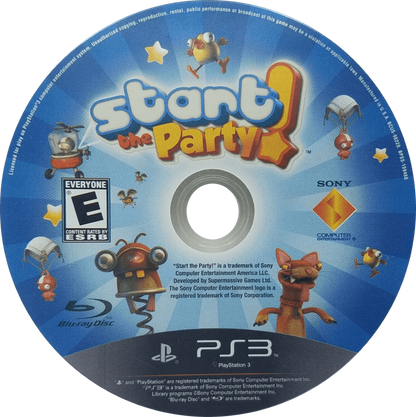 Start the Party disc for PlayStation 3 (PS3) video game