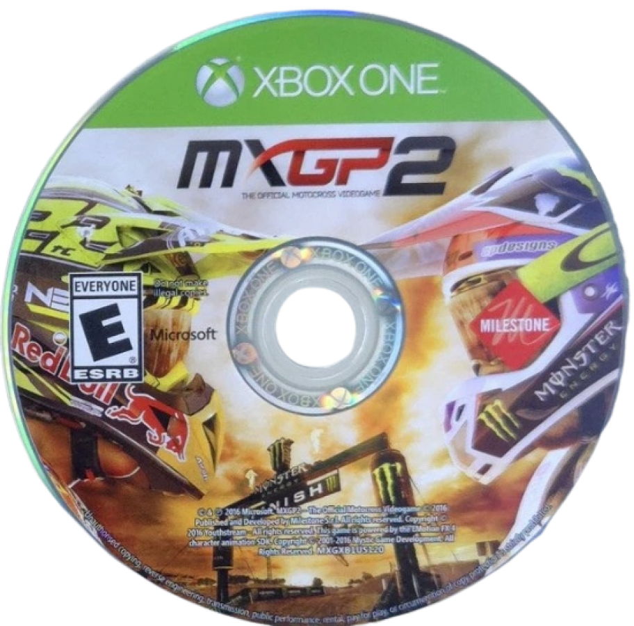MXGP 2 disc for Xbox One (XONE) racing video game
