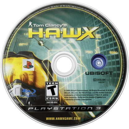Tom Clancy's H.A.W.X. disc for PlayStation 3 (PS3) video game