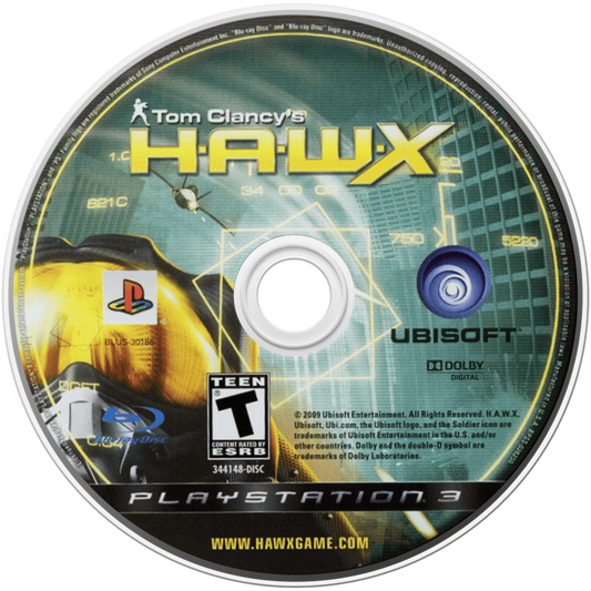 Tom Clancy's H.A.W.X. disc for PlayStation 3 (PS3) video game