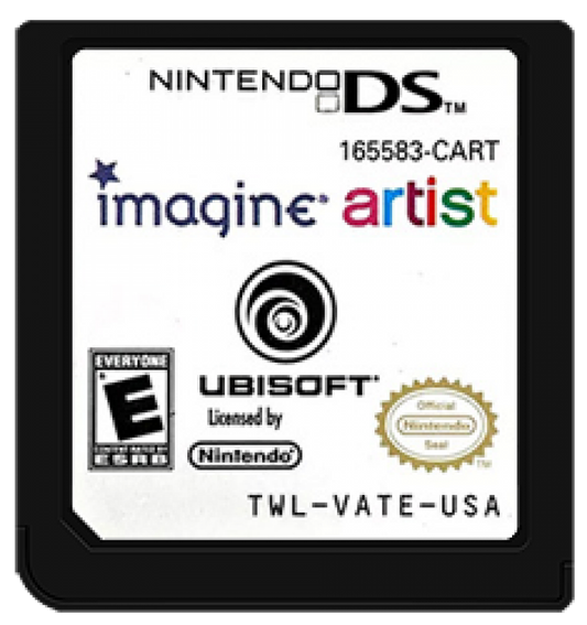 Imagine Artist cartridge art for Nintendo DS (DS) video game