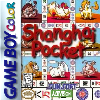 Shanghai Pocket Game Boy Color puzzle video game cover art.