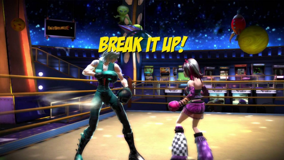 FaceBreaker PlayStation 3 PS3 for retro video game enthusiasts featuring arcade style boxing gameplay exaggerated cartoon inspired fighters fast paced knockout action over the top special moves competitive multiplayer battles and collectible gaming appeal gameplay 