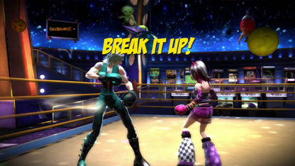 FaceBreaker PlayStation 3 PS3 for retro video game enthusiasts featuring arcade style boxing gameplay exaggerated cartoon inspired fighters fast paced knockout action over the top special moves competitive multiplayer battles and collectible gaming appeal gameplay 