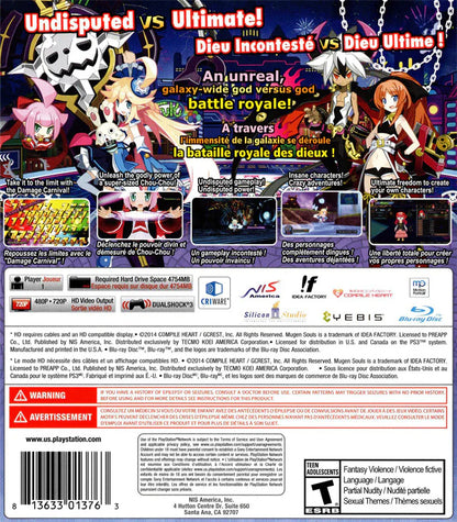 Mugen Souls Z back cover art for PlayStation 3 (PS3) video game