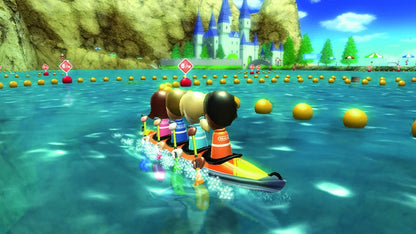 Wii Sports Resort Wii MotionPlus bundle Nintendo Wii video game, complete in box CIB, motion-controlled sports gameplay, family-friendly multiplayer title gameplay screenshot