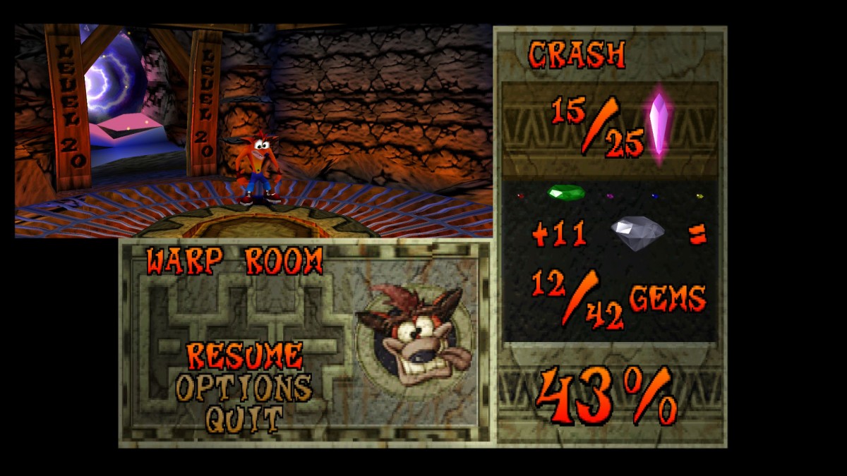Crash Bandicoot 2 Cortex Strikes Back PlayStation PS1 for platformer video game fans featuring classic 3D platforming gameplay colorful environments challenging levels spin attacks jumping obstacles collectible gems Wumpa fruit adventures iconic Crash Bandicoot action classic PlayStation gaming collectible appeal gameplay