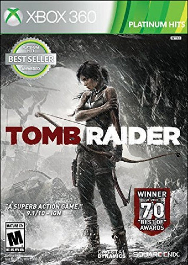 Tomb Raider [Platinum Hits] cover art for Xbox 360 (X360) action-adventure video game