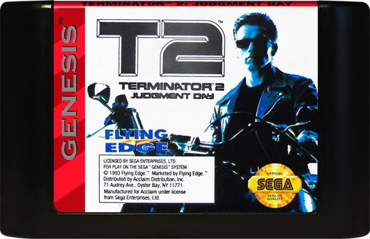 Terminator 2: Judgment Day cartridge for Sega Genesis (GEN) video game