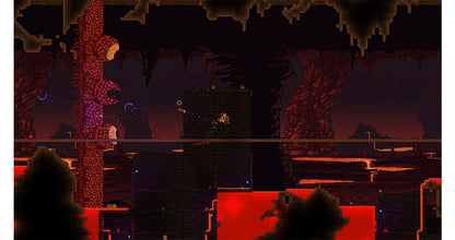 Terraria Xbox 360 X360 sandbox adventure game featuring 2D exploration crafting building mining resource gathering weapon crafting boss battles and procedurally generated worlds retro video game collection collectible gaming appeal gameplay screenshot