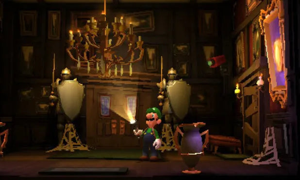 Luigi’s Mansion Player’s Choice for GameCube with ghost-catching adventure and spooky mansion exploration gameplay