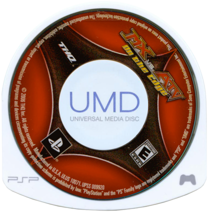 MX vs ATV: On the Edge disc for PlayStation Portable (PSP) off-road racing game