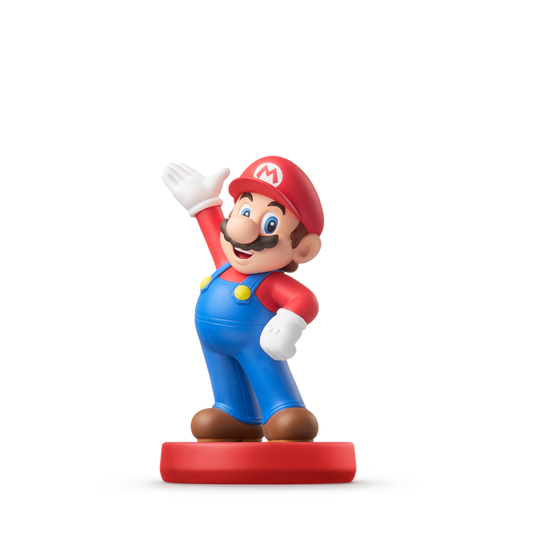 Mario Amiibo Super Mario Nintendo Amiibo collectible figure featuring Mario detailed character design iconic red hat and blue overalls Super Mario styling NFC functionality compatible Nintendo games Amiibo collection display collectible and gaming accessory appeal