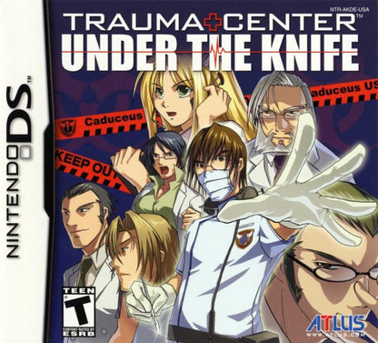 Trauma Center: Under the Knife cover art for Nintendo DS (DS) medical simulation video game