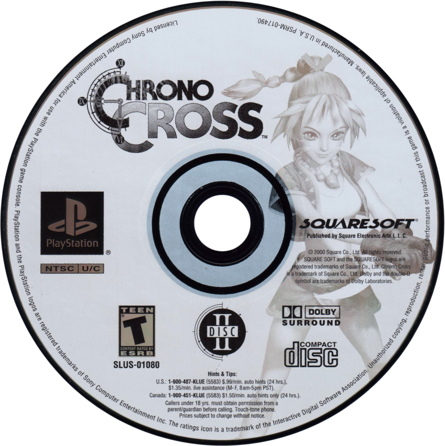 Retro Chrono Cross PS1 inspired design featuring classic JRPG fantasy aesthetic vintage PlayStation adventure surreal parallel worlds ensemble cast magical realism vibrant ocean island setting iconic Squaresoft storytelling nostalgic role playing game presentation disc 2