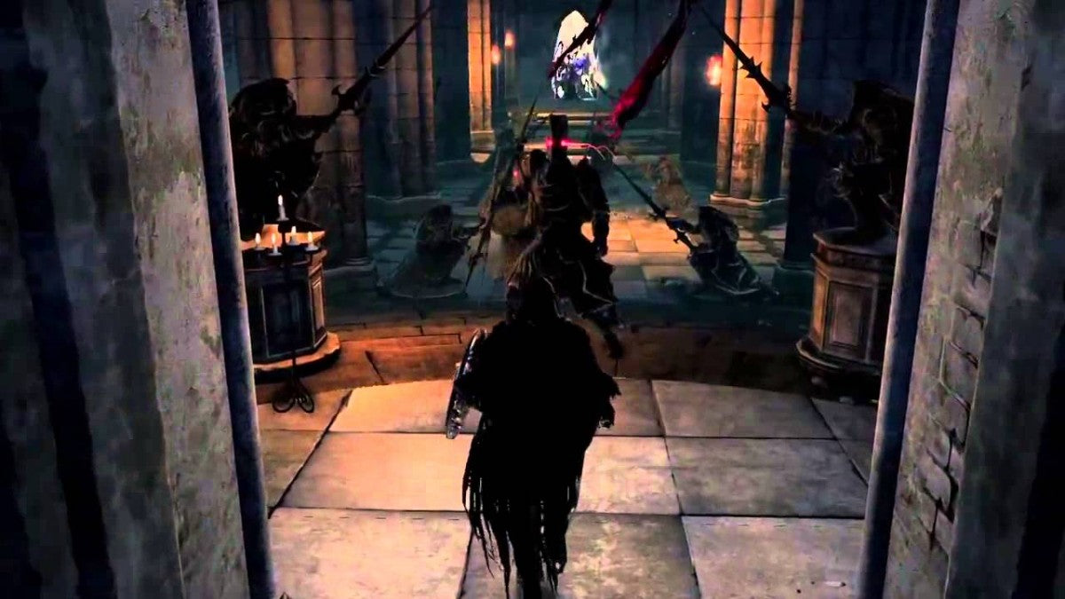 Dark Souls II PlayStation 3 challenging action RPG punishing difficulty FromSoftware brutal combat deep character customization interconnected world lore exploration gameplay screenshot