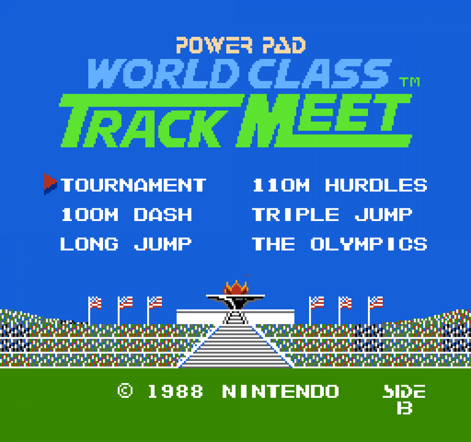 World Class Track Meet gameplay image for Nintendo Entertainment System (NES) retro video game
