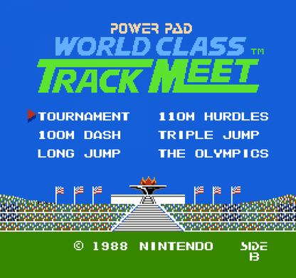 World Class Track Meet gameplay image for Nintendo Entertainment System (NES) retro video game