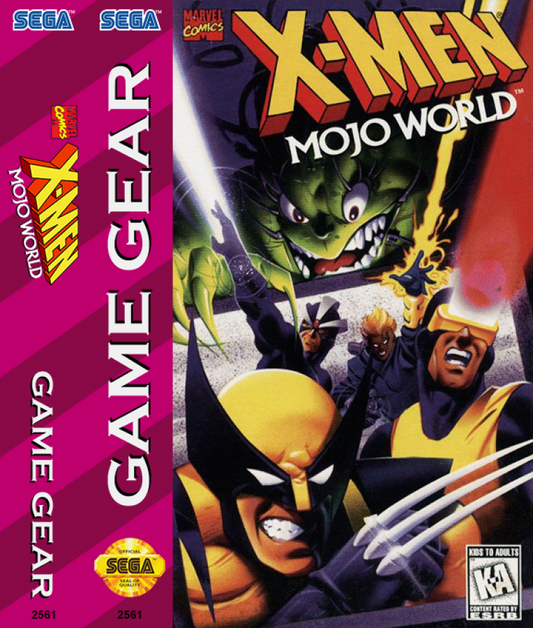 X-Men: Mojo World cover art for Sega Game Gear (GG) video game