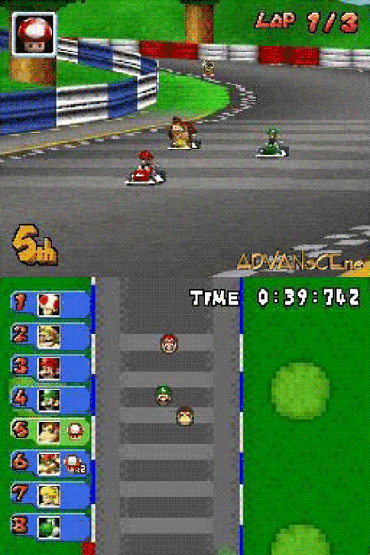 Mario Kart DS gameplay for Nintendo DS (DS) kart racing video game