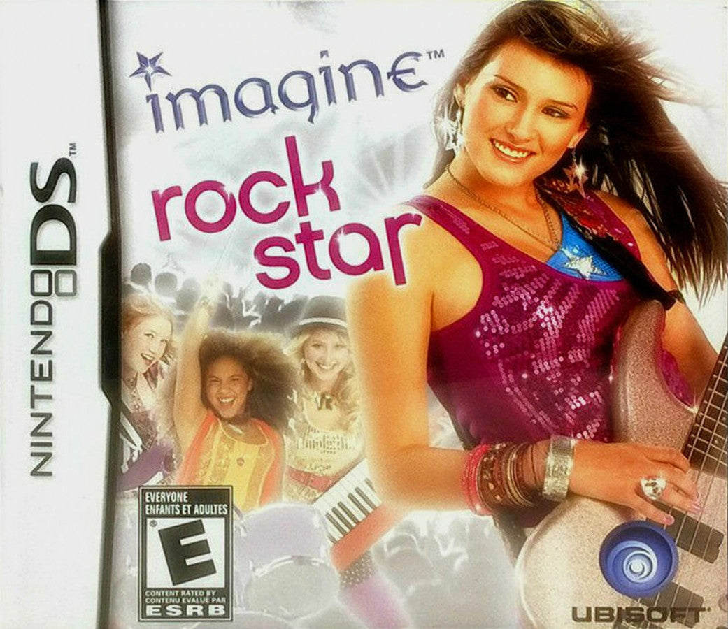 Imagine Rock Star Nintendo DS music simulation game letting players form a band perform songs and customize their rock star style front cover