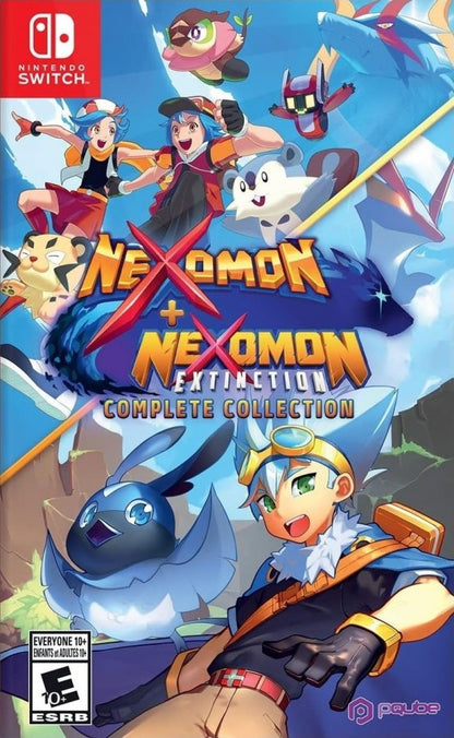 Nexomon Nexomon Extinction Complete Collection Nintendo Switch NS for role playing video game fans featuring monster catching adventure turn based battles creature collection hundreds of monsters team building exploration quests fantasy world discovery character progression and complete collection content collectible gaming appeal front cover art