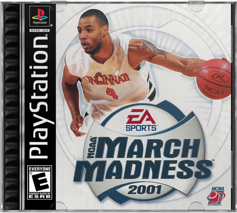 NCAA March Madness 2001 cover art for PlayStation 1 (PS1) video game