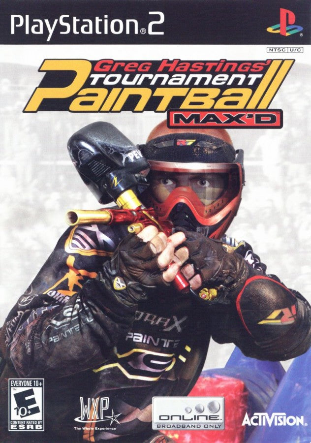 Greg Hastings’ Tournament Paintball Max’d cover art for Playstation 2 (PS2) video game