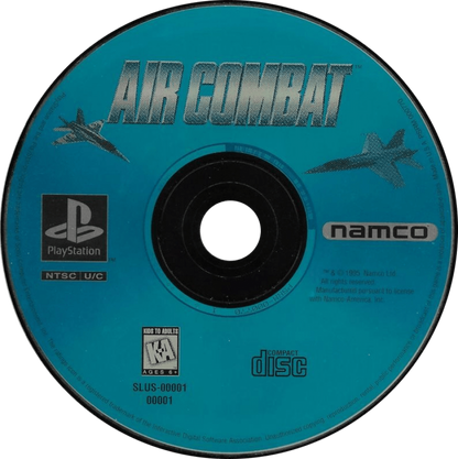 Air Combat disc art for PlayStation 1 (PS1) video game 