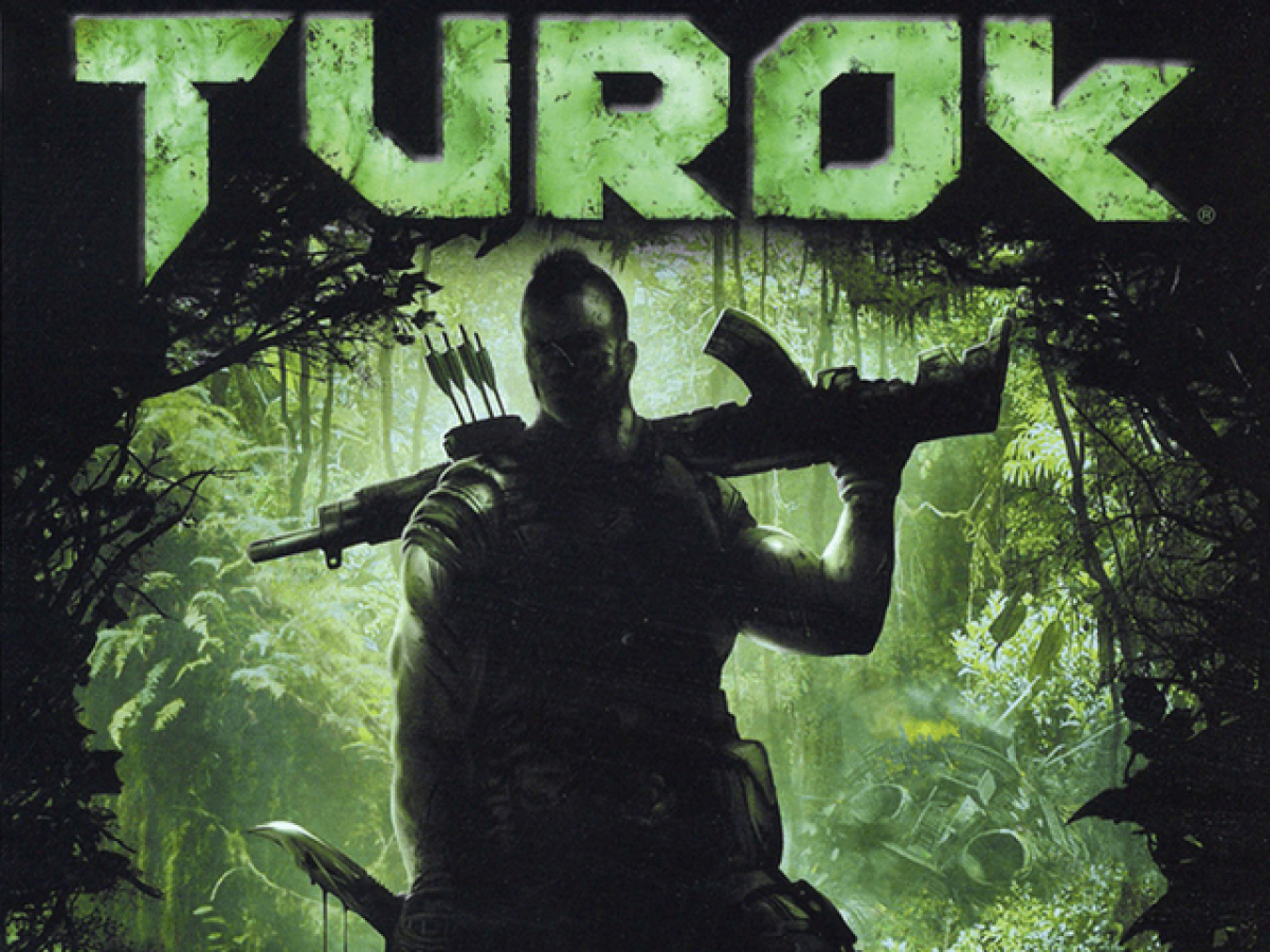Turok Evolution – Xbox (XBOX) Front Title Screen Art Video Game 