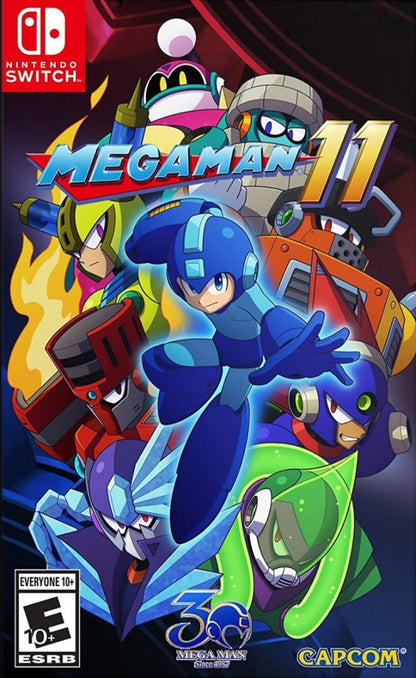 Mega Man 11 cover art for Nintendo Switch (NS) video game