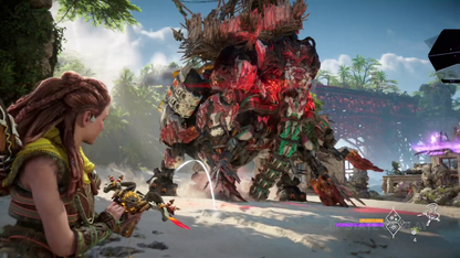Horizon Forbidden West Launch Edition for PS4 featuring special edition packaging and post apocalyptic adventure artwork gameplay
