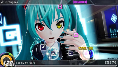 Hatsune Miku Project DIVA X for PS4 featuring rhythm gameplay with virtual idol performances and anime style visuals gameplay